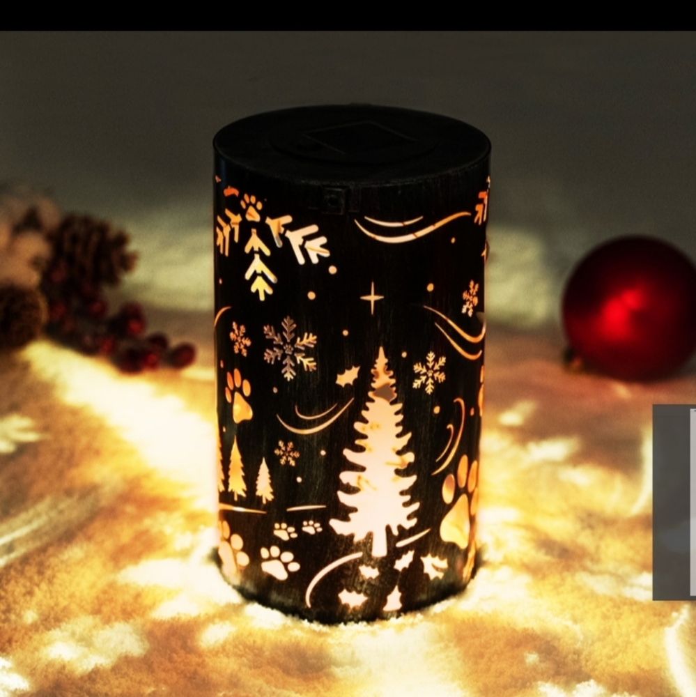 Limited Edition Winter Wonderland- Artisan Shadow Solar Lantern